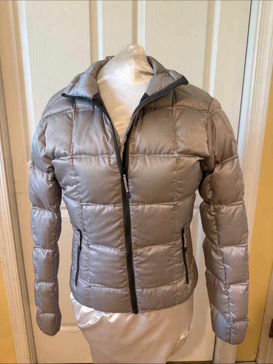 Eddie Bauer Jackets & Blazers - Eddie Bauer Silver Gray Down Puffer Jacket - Women's (sz - small)